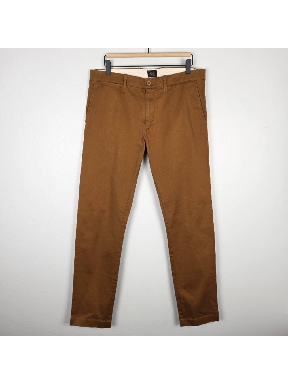 J. Crew Size 33x32 484 Slim Fit Stretch Chino Pant In Workwear Brown